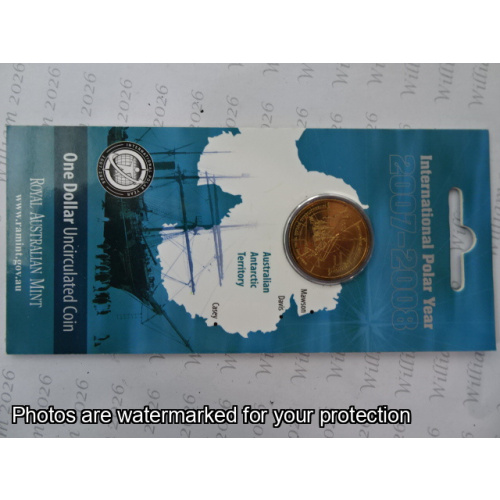 2007 $1 International Polar Year Aust Antarctic Territory