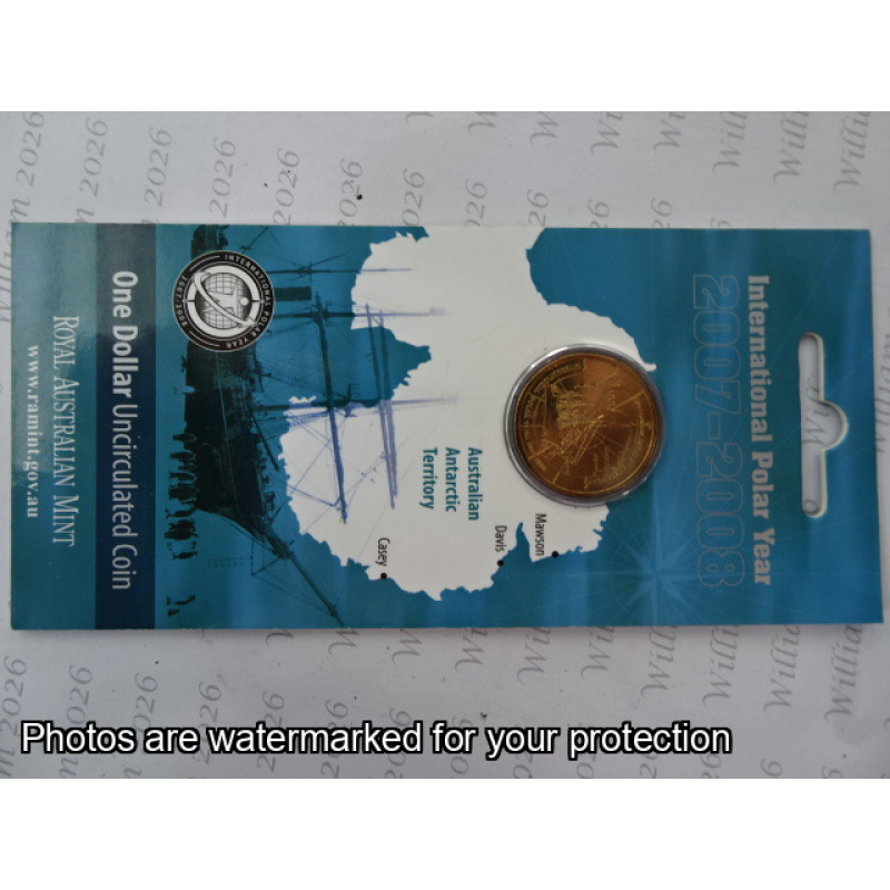 2007 $1 International Polar Year Aust Antarctic Territory