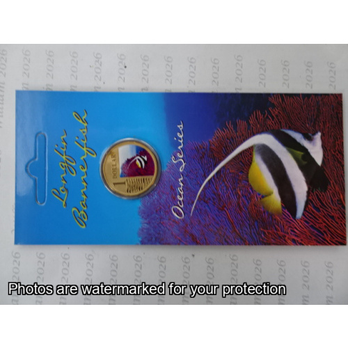 2007 $1 Ocean Series Bannerfish (from set of 6)