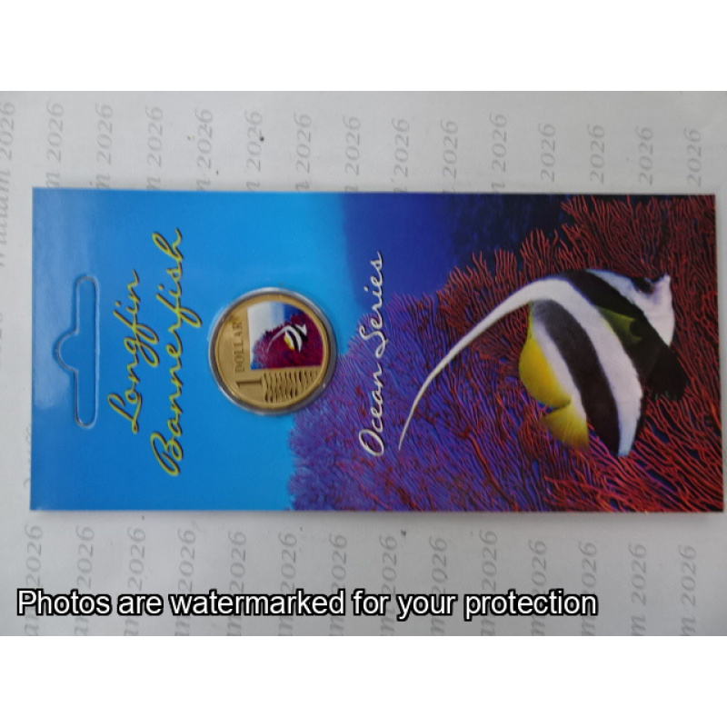 2007 $1 Ocean Series Bannerfish (from set of 6)