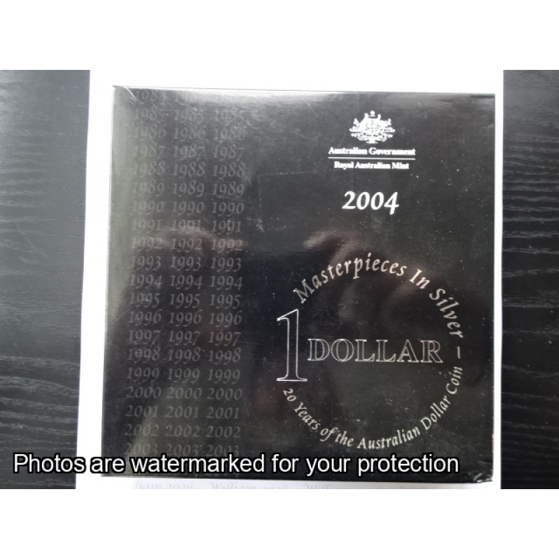 2004 6 x $1 Masterpieces in Silver