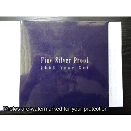 2005 Fine Silver Proof Year Set 60th Anniv end WWII