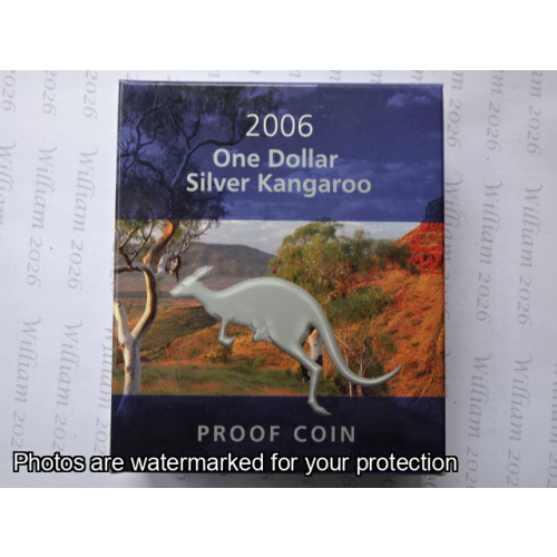 2006 $1 Silver Kangaroo Proof Coin