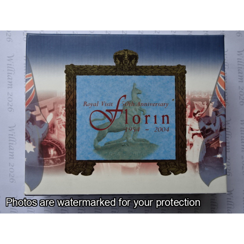 2004 $1 Royal Visit 50th Anniv. Florin 1954-2004