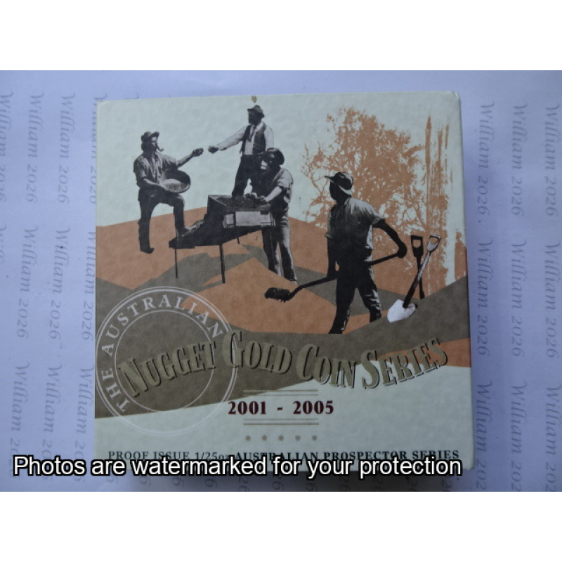 2001 - 2005 5 x $4 Gold Coins Nugget Gold Coin Series