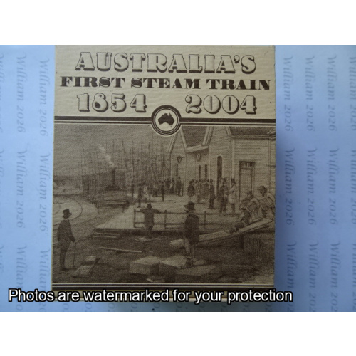 2004 $1 Proof Coin Aust First Steam Train 1854