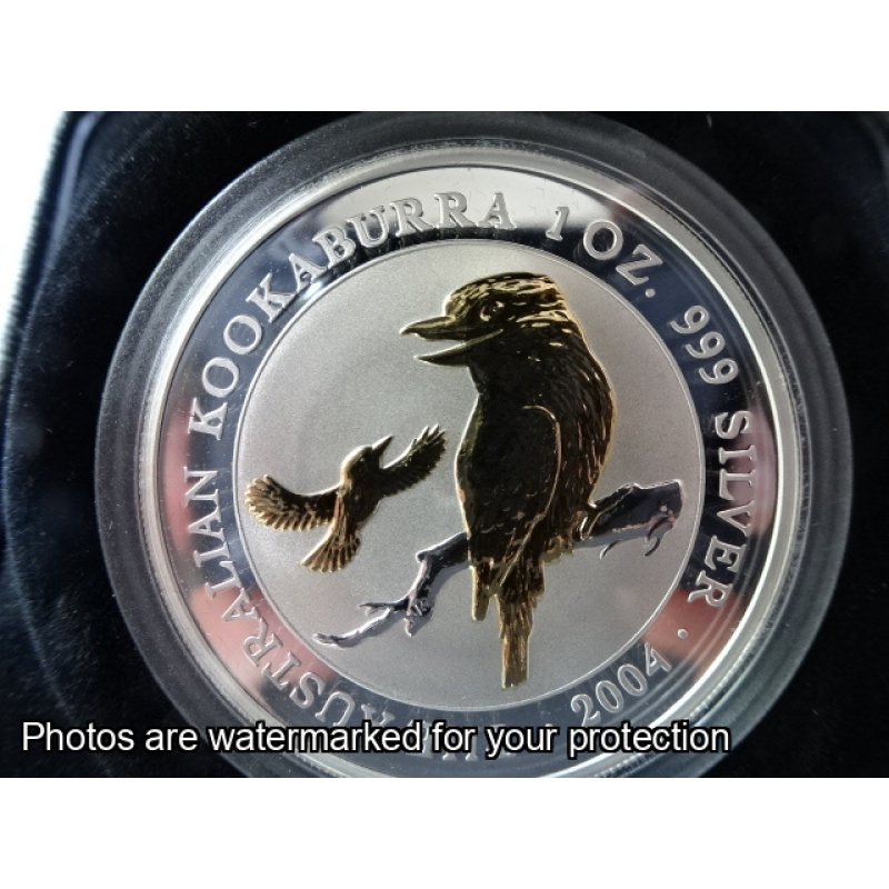 SOLD ***   2004 $1 Fine Silver The Australian Kookaburra
