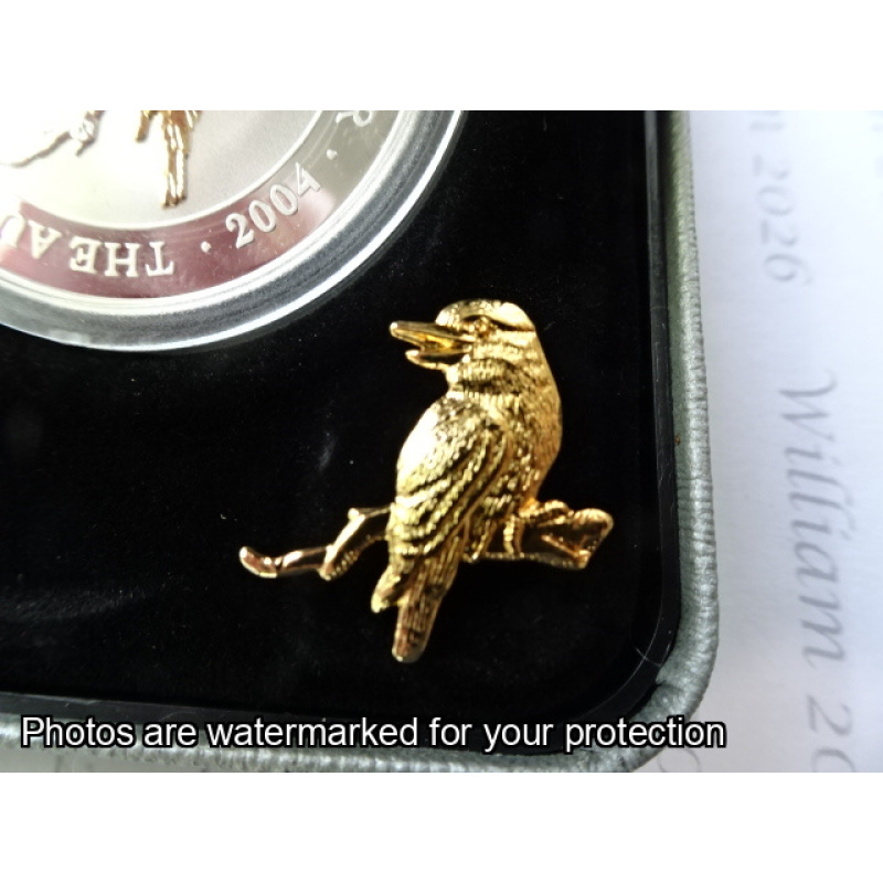 SOLD ***   2004 $1 Fine Silver The Australian Kookaburra