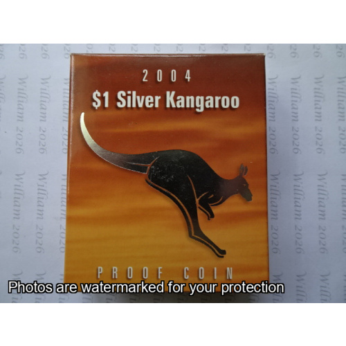 2004 $1 Fine Silver Kangaroo