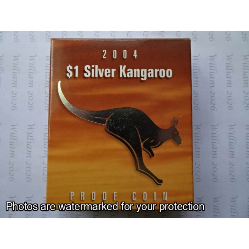 2004 $1 Fine Silver Kangaroo
