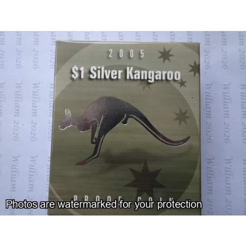 2005 $1 Proof Fine Silver Kangaroo