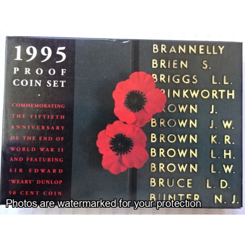 1995 Year Coin Set 5th Anniv. Of End of WWII