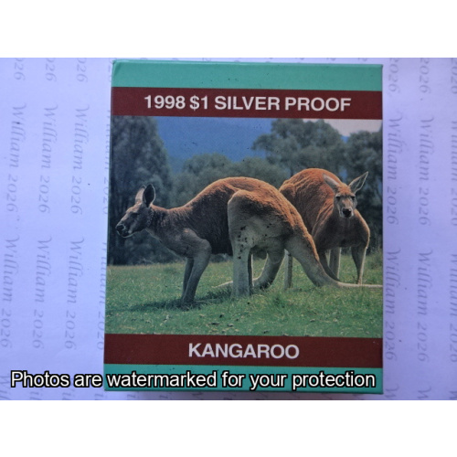 1998 Silver Kangaroo Proof Coin