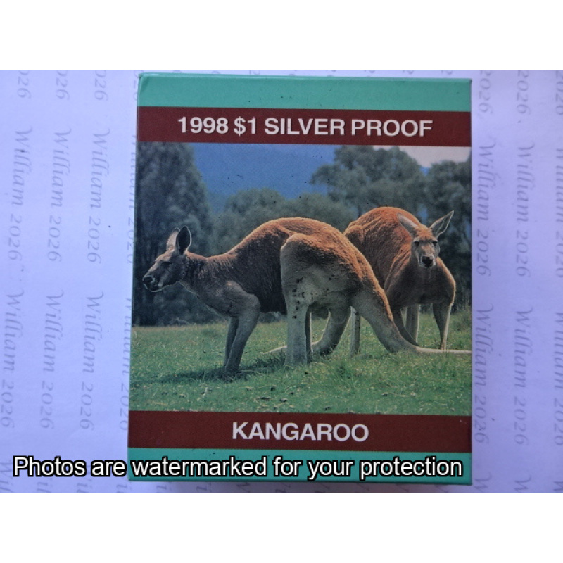 1998 Silver Kangaroo Proof Coin