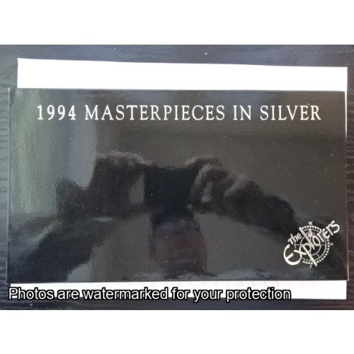 1994 5 x $5 Masterpieces in Silver Great Australian Explorers