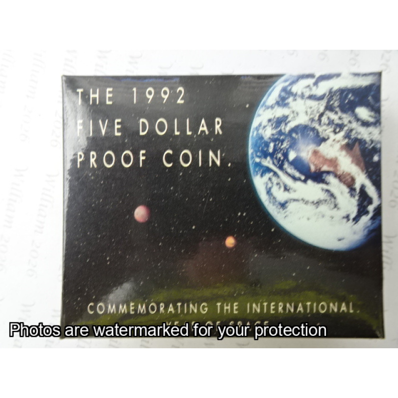 1992 $5 Int Year of Space