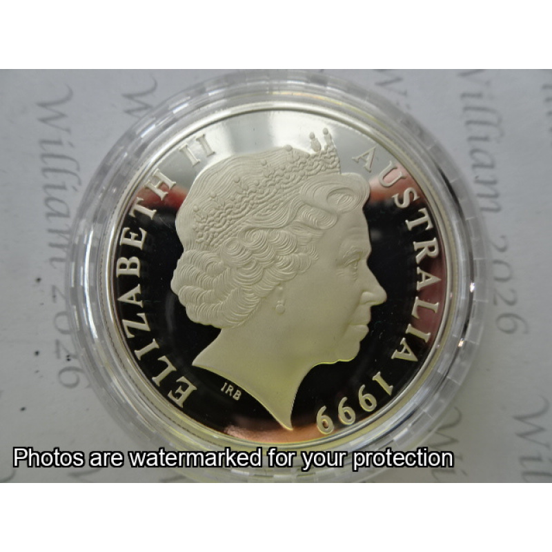 *** SOLD ***  1999 $1 Silver Kangaroo