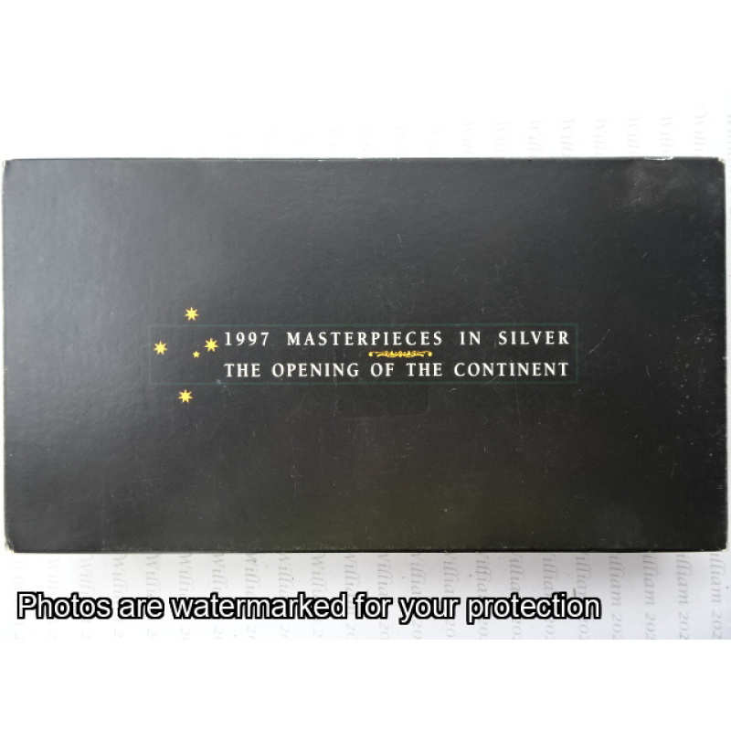 1997 5 x $5 Masterpieces in Silver