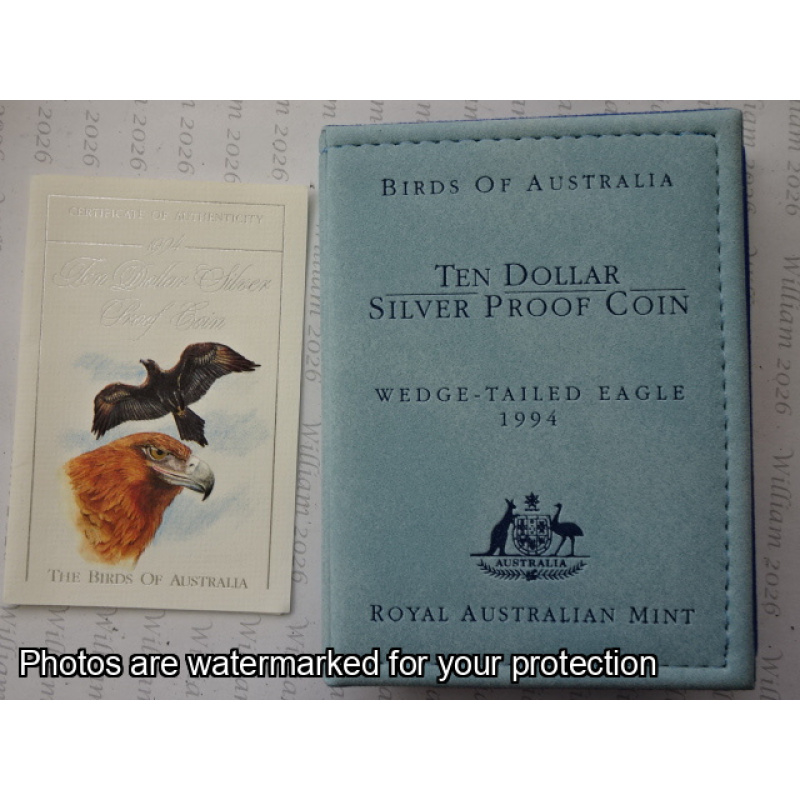 1994 $10 Silver Birds of Australia