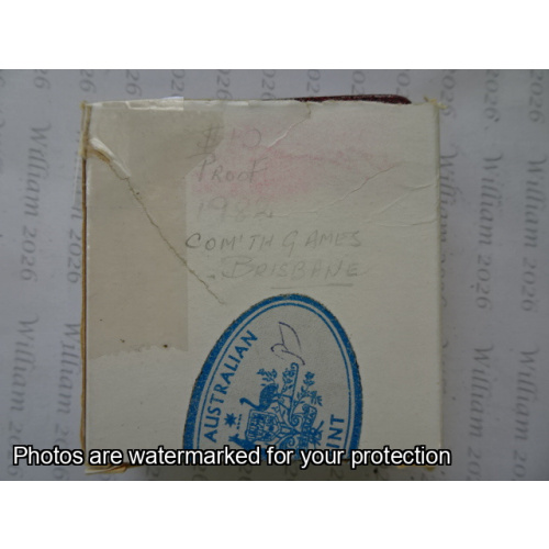 1982 $10 Proof Coin XII Commonwealth Games