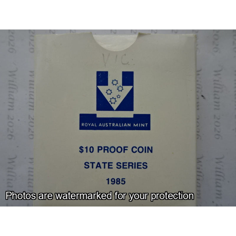 1985 $10 Proof Coin Victoria 1835 -1985