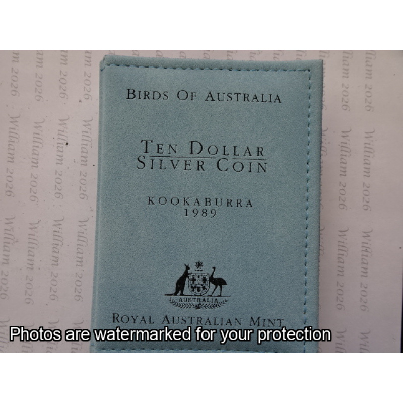 1989 $10 Silver Birds of Australia